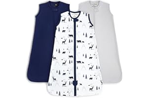 Mama Cheetah – Gigoteuse pour bébé, indice TOG de 0,5, couverture portable en coton bio, fermeture éclair double sens, gigote