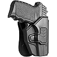 OWB Holster Compatible with SCCY 9mm CPX1 CPX2, Level II Retention Outside Waistband Open Carry for SCCY CPX-1 CPX-2, Gun Holster for Men/Women | Paddle 360 Degrees Adjustable
