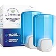 Wondercide - Flying Insect and Fly Trap - Indoor Bug Catcher for Fruit and House Flies, Gnats, Moths, and Mosquitoes - Starter Kit for Home and Kitchen - 1 Plug-in Light and 1 Cartridge