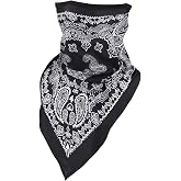 RIDEIWAKE Bandana Neck Gaiter Balaclava Face Scarf Mask Quick-Dry Half Masks for Women Men UV Sun Protection