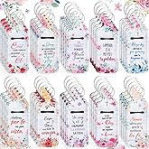 Dansib 40 Pcs Llaveros Cristianos En Español Regalos Para Mujeres Cristianas En Español Spanish Christmas Christian Gift for Women Floral Lipstick Holder Keychain for Church Pastor Clergy Gift