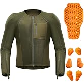 DUHAN Motorcycle Shirt Mesh Motorcycle Jacket Men with CE Level 2 Armor motorcycle protective gear for All Seasons