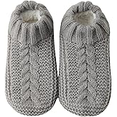 Vihir Cozy and Warm Men Slipper Socks - Non-Slip and Stylish Floor Socks Indoor House Shoes,beige