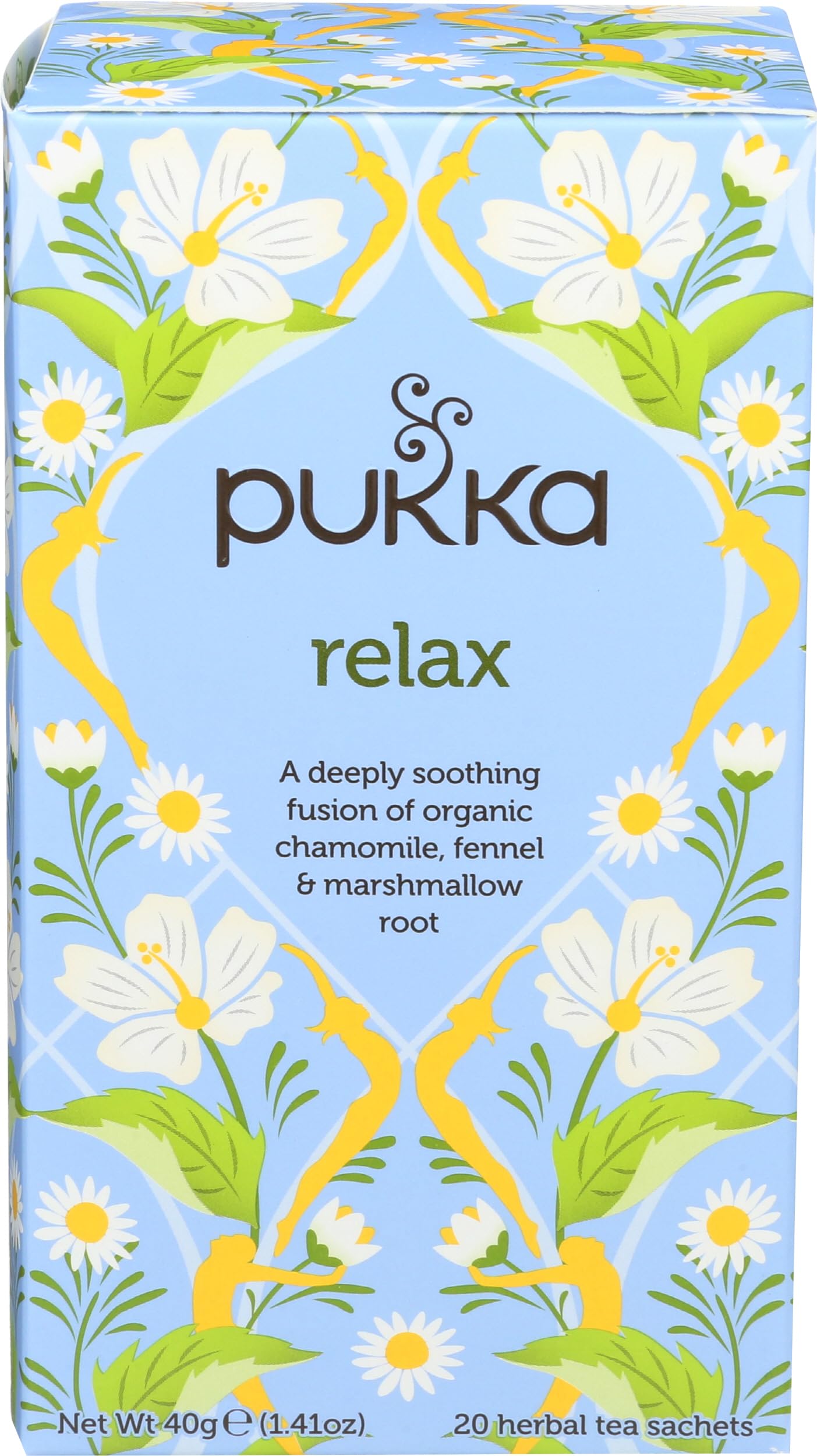 Pukka Herbs Organic Relax Chamomile & Fennel 20 sahcets (Pack of 1)