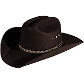 Enimay Western Cowboy & Cowgirl Hat Pinch Front Wide Brim Style