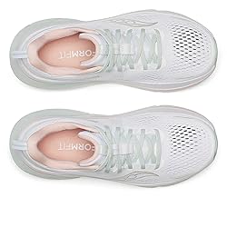 Saucony Women's Guide 18 Sneaker, White/Mist, 10