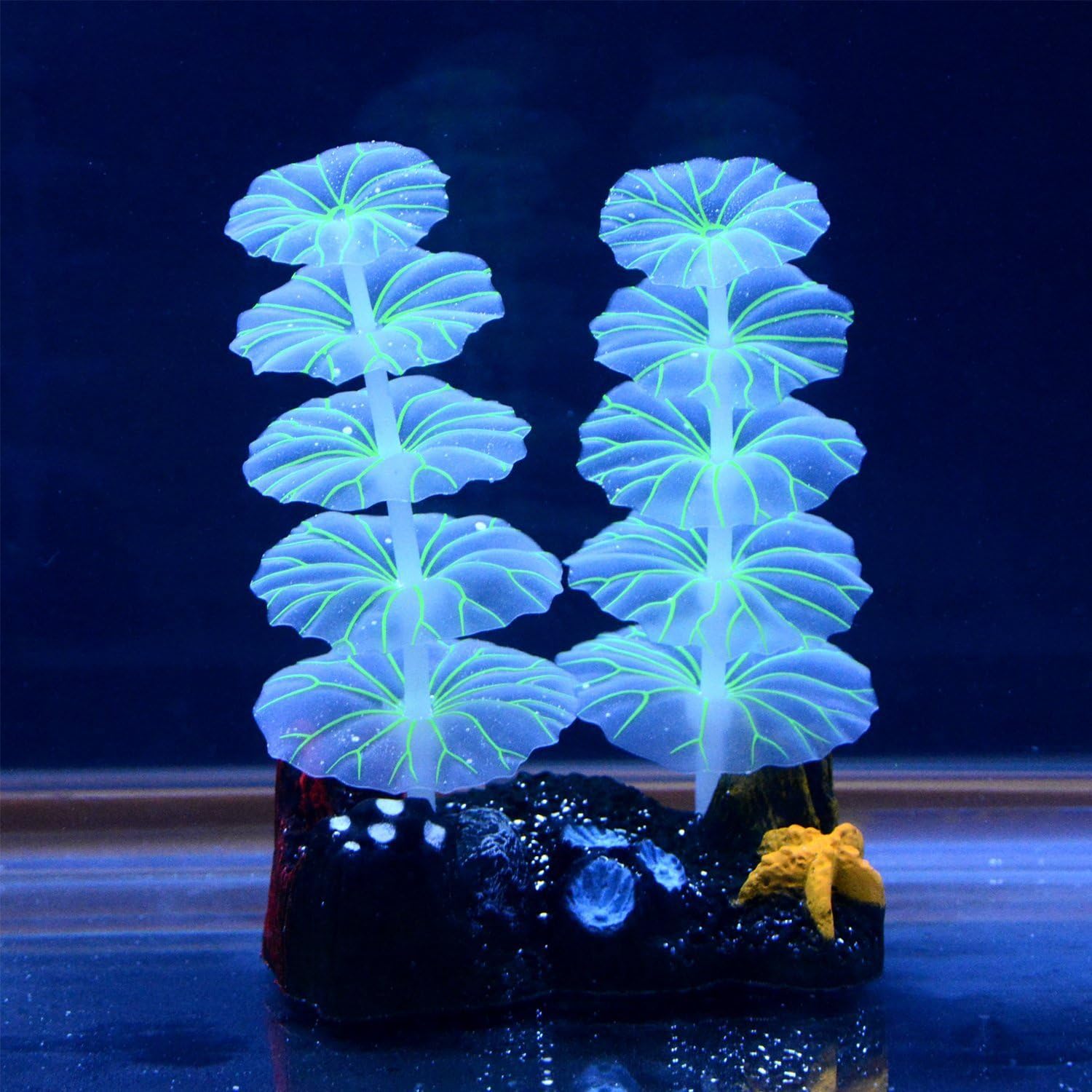 Saim® Glowing Effect Artificial Plant for Fish Tank Decorative Aquarium Ornament