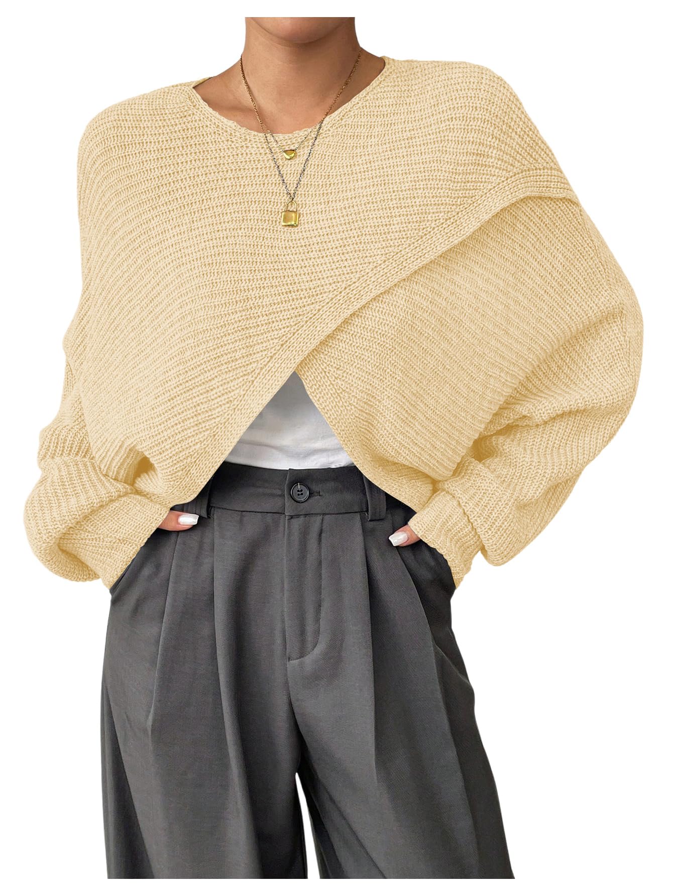 Verdusa Women's Lightweight Asymmetrical Wrap