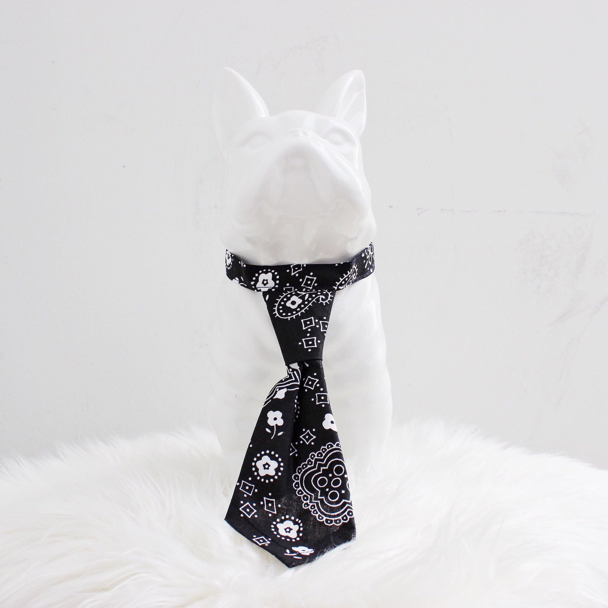 RUFF TIES Straight Outta Compton or Fresh of the Farm, Original Red Bandana Print Pet Tie Large
