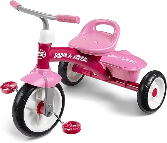 radio flyer rider trike ride on pink