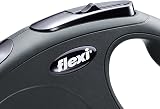 flexi New Classic S Retractable Tape Lead 5 m Black for Dogs 15 kg view 3
