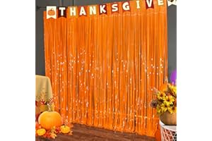 OHOME Thanksgiving Decorations -Thanksgiving Backdrop Streamers | Friendsgiving Decor for Indoor Outdoor Outside - Fall Porch Banner Essentials for Door Wall Party Favors Photo Booth Props,2 Pack
