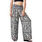 Orient Trail Open Ankle Wide Leg Harem Pants with Pocket -Yoga Flowy Pants for Women US Size 0-24