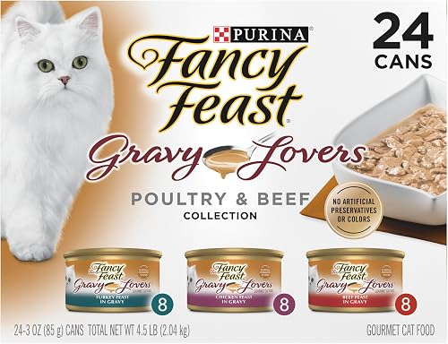 Purina Fancy Feast comida gourmet húmeda para gatos, paquete de 24 — Comida para gatos