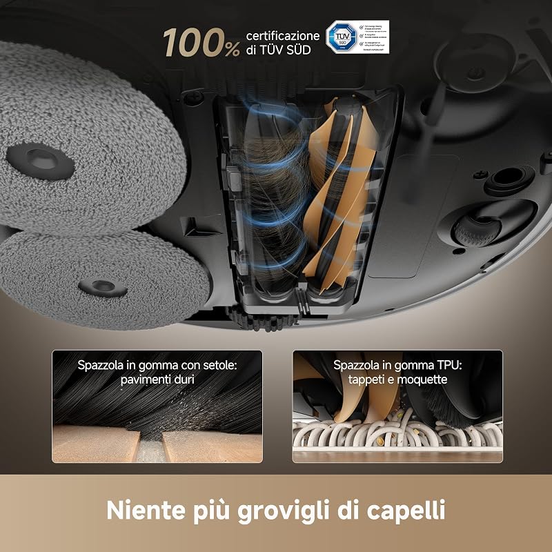 X50 Ultra Complete Robot Aspirapolvere Lavapavimenti, 20.000 Pa