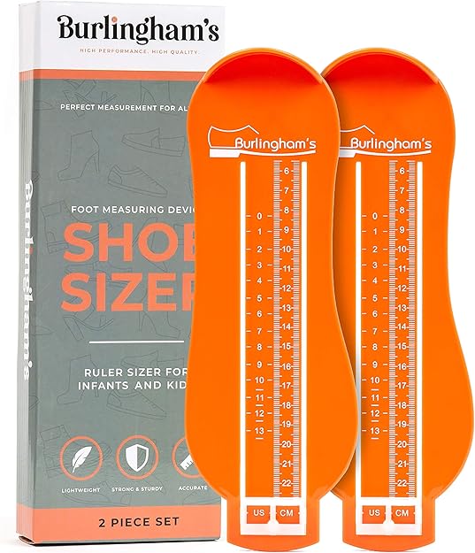 Burlingham's Shoe Size Measuring Devices For Kids Accurate, Easy To