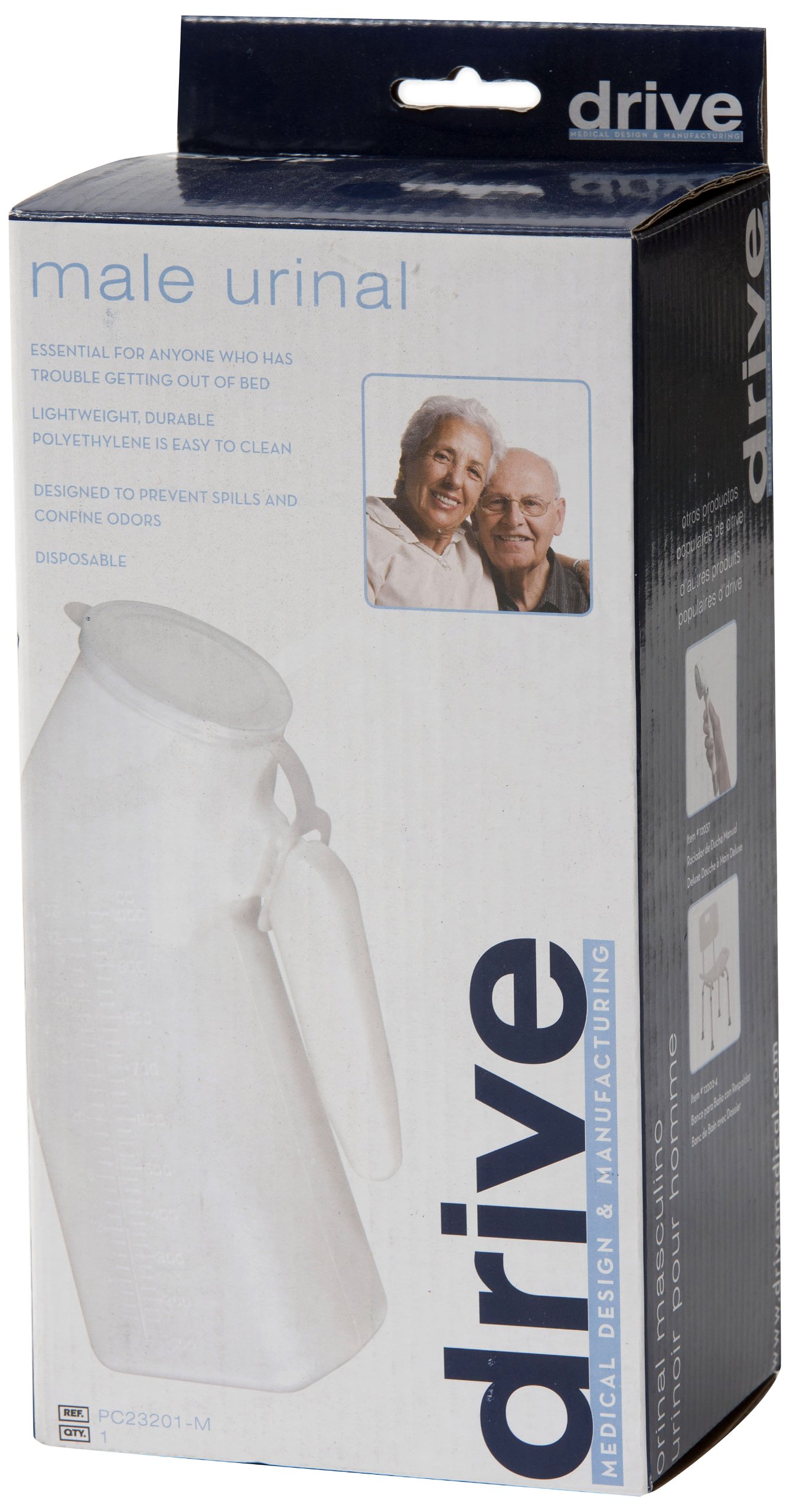 Drive Devilbiss Durable Male Urinal with Handle