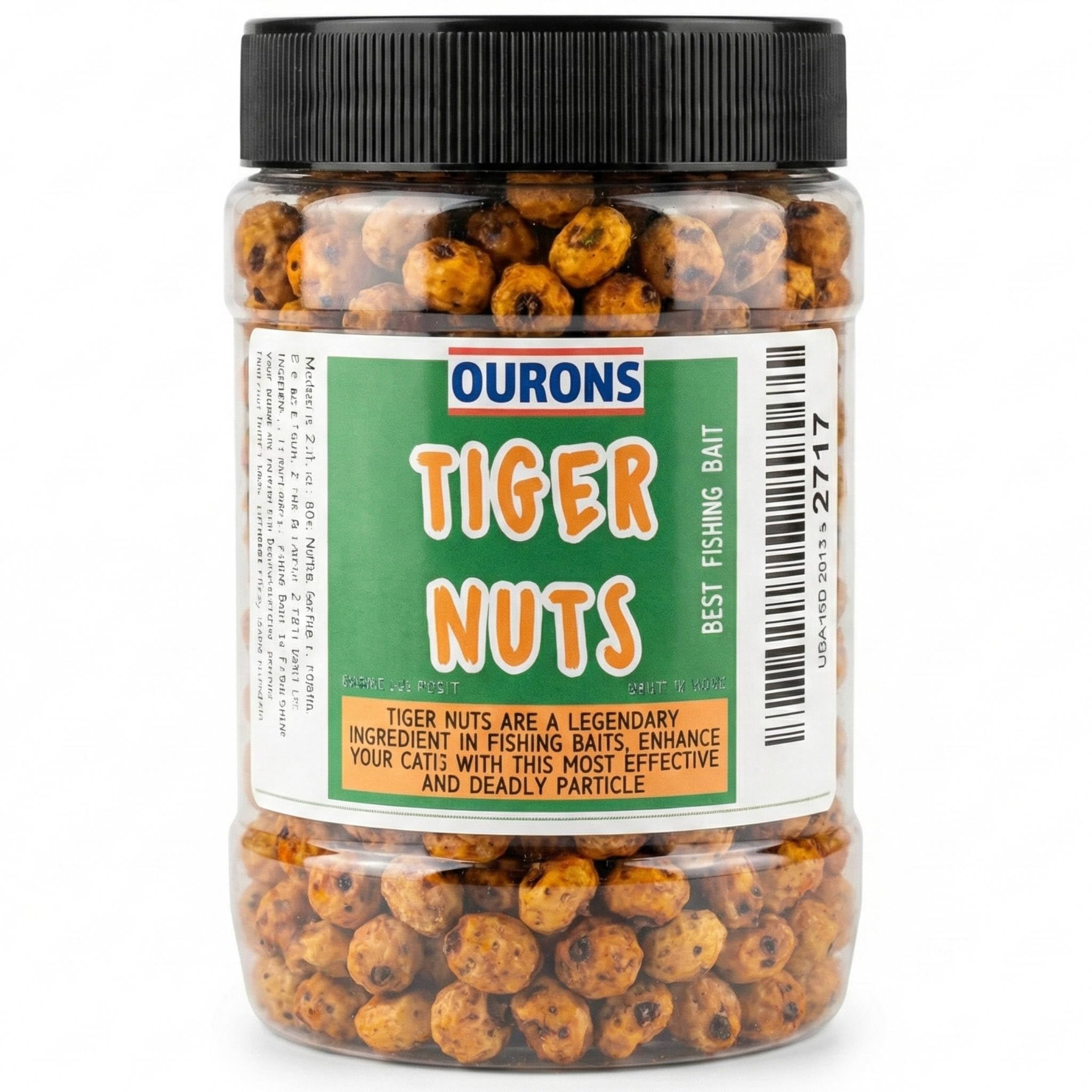 OURONS 700ml Jar of Tiger Nuts Premium Fishing Bait Particles