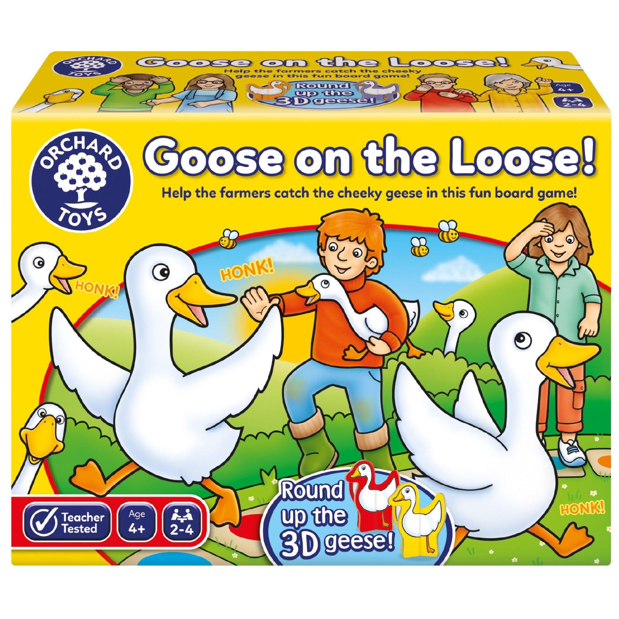 Orchard Toys Goose on the Loose, Family Board Game, Family Fun, Educational Colour Matching Game, For Kids Age 4+