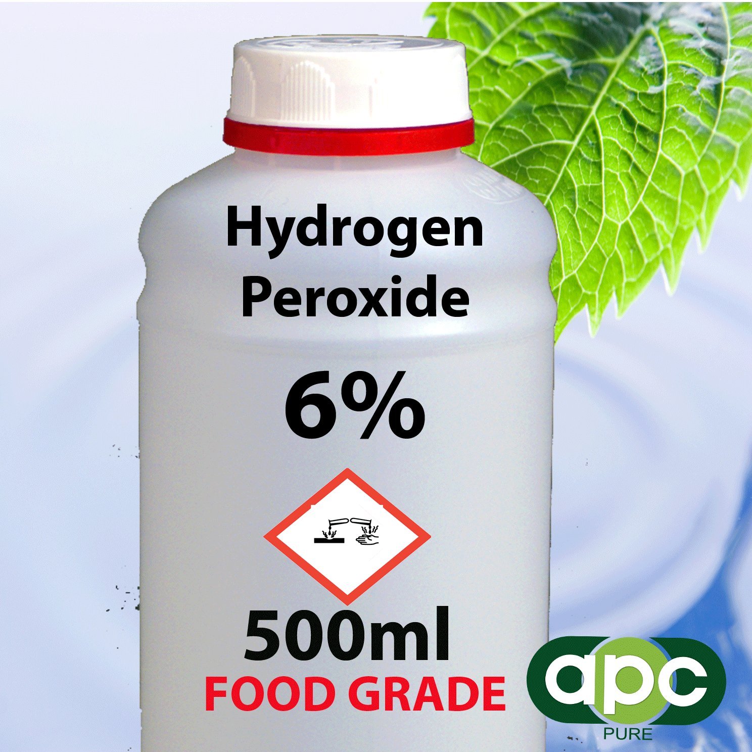 Peróxido de hidrógeno 6% food grade 500 ml (incluida la entrega ...