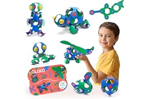 Clixo Crew 30 Piece Pack - The Flexible, Durable, Imagination-Boosting Magnetic Building Toy - Modern, Modular Designs for Hours of STEM Play. A Multi-Sensory Magnet Toy Experience Anywhere! Ages 4-99