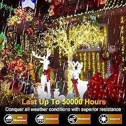 1500 LED 502ft Outdoor Christmas Lights Super Long