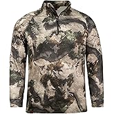 Mossy Oak Camo Hunting Jacket for Men Fleece Quarter Zip Pullover