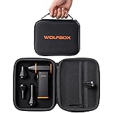 WOLFBOX MF50 Hard Carrying Case, Case Only, Device Not Included, Shockproof | MF50 Electric Air Duster Compatible, Shockproof, Splash-Proof, Travel Storage Bag, Fits Nozzles &amp; Charging Cables
