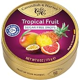 Cavendish &amp; Harvey, Tropical Fruit Candy, 6.2 oz Can