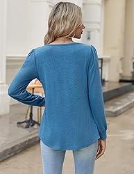Zeagoo Blouse for Women Long Sleeve Tunic Tops