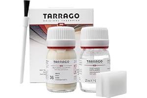 Tarrago Leather Dye Kit with Deglazer and Applicator - Restore & Recolor Shoes, Boots, Purses, Wallets, Jackets, and Furniture - Rich Pigment - 25mL