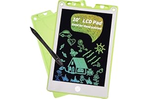 FIRSTEC Kids Writing Tablet, Toys for 3 4 5 6 7 Year Old Girls Boys, 10 Inch Colorful Doodle Board for Toddlers, Reusable Electronic Drawing Pad, Educational & Learning Birthday Gift for Children Christmas