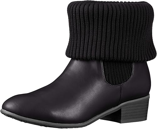 Amazon スタイルジェリービーンズ パンプス 2wayリブニットショートブーツ レディース 黒 24 0 24 5 Cm Style Jellybeans スタイル ジェリービーンズ ブーツ ブーティ