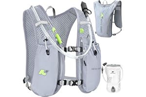 N NEVO RHINO Running Vest,Hydration Vest 5L with 1.5L Water Bladder,Lightweight Hydration Pack Water Backpack for Hiking Race