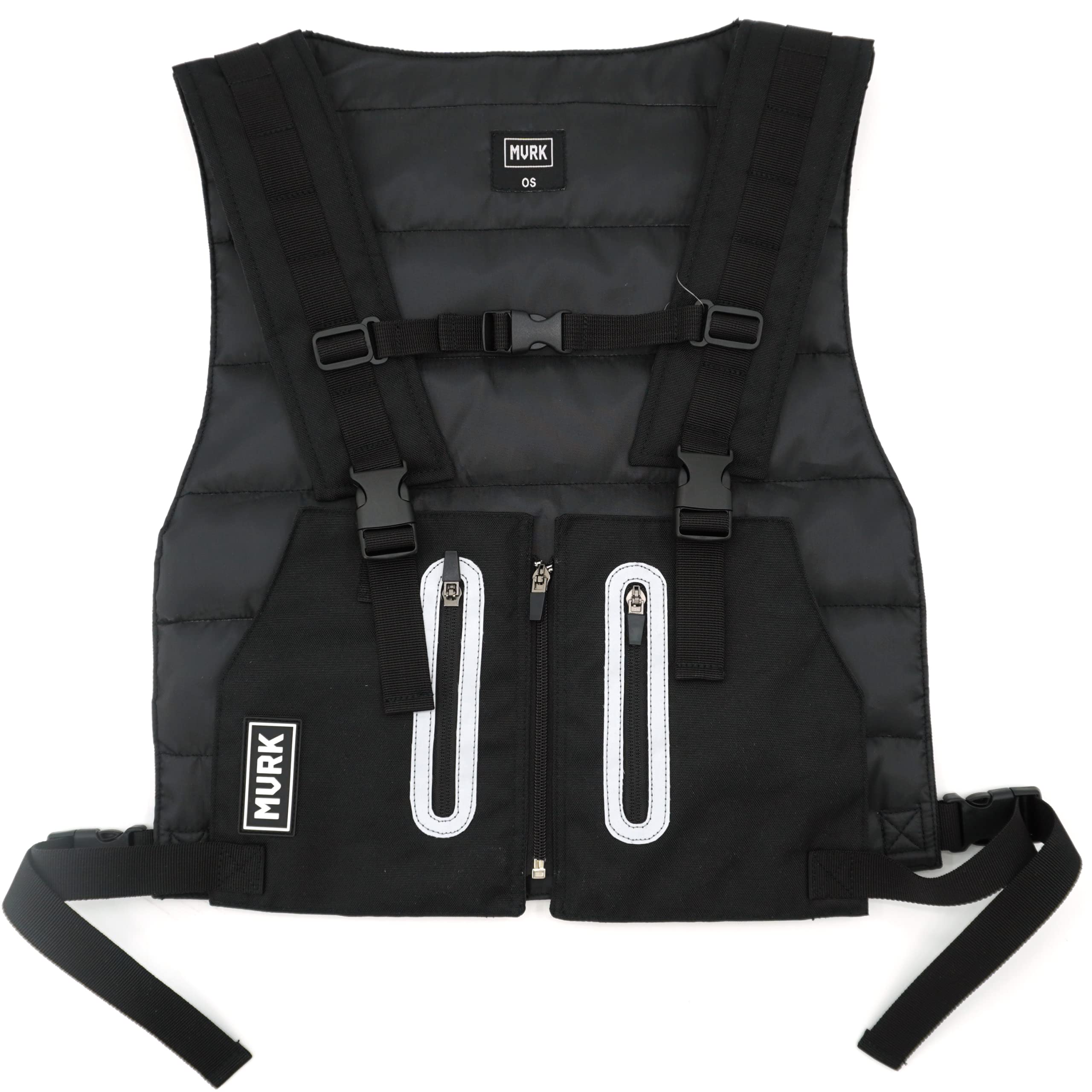 Photo 1 of MVRK Utility Vest Pack - Minimalist Running Vest For Workouts, Running Phone Holder With Extra Storage, Lightweight Running Vest, Running Backpack (Black)