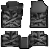 KARPAL Floor Mats for Honda Civic 2016-2021 Coupe/Sedan/Type R/Insight, 2017-2021 Honda Civic Hatchback, All Weather Protection TPE Floor Liners Accessories Car Mats, Front & 2nd Row