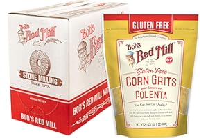 Bob's Red Mill Gluten Free Corn Grits/Polenta, 24oz (Pack of 4) - Gluten Free, Vegan, Kosher
