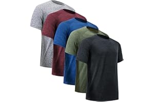 CE' CERDR Mens Workout Shirts Quick Dry Performance Short Sleeve Athletic Shirts