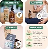 BIONOBLE Organic Fenugreek Oil 200ml - Organic, Vegan, Glass Bottle with Pump view 4