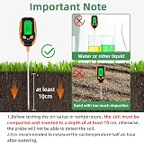 Mcbazel 4-in-1 Soil Meter PH Temperature Moisture Light Gardening Tool view 5