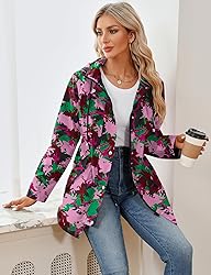 LOMON Women Rain Jacket Waterproof Hooded Jackets
