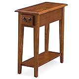 Leick Home 9017-MED One Drawer Narrow Side Table
