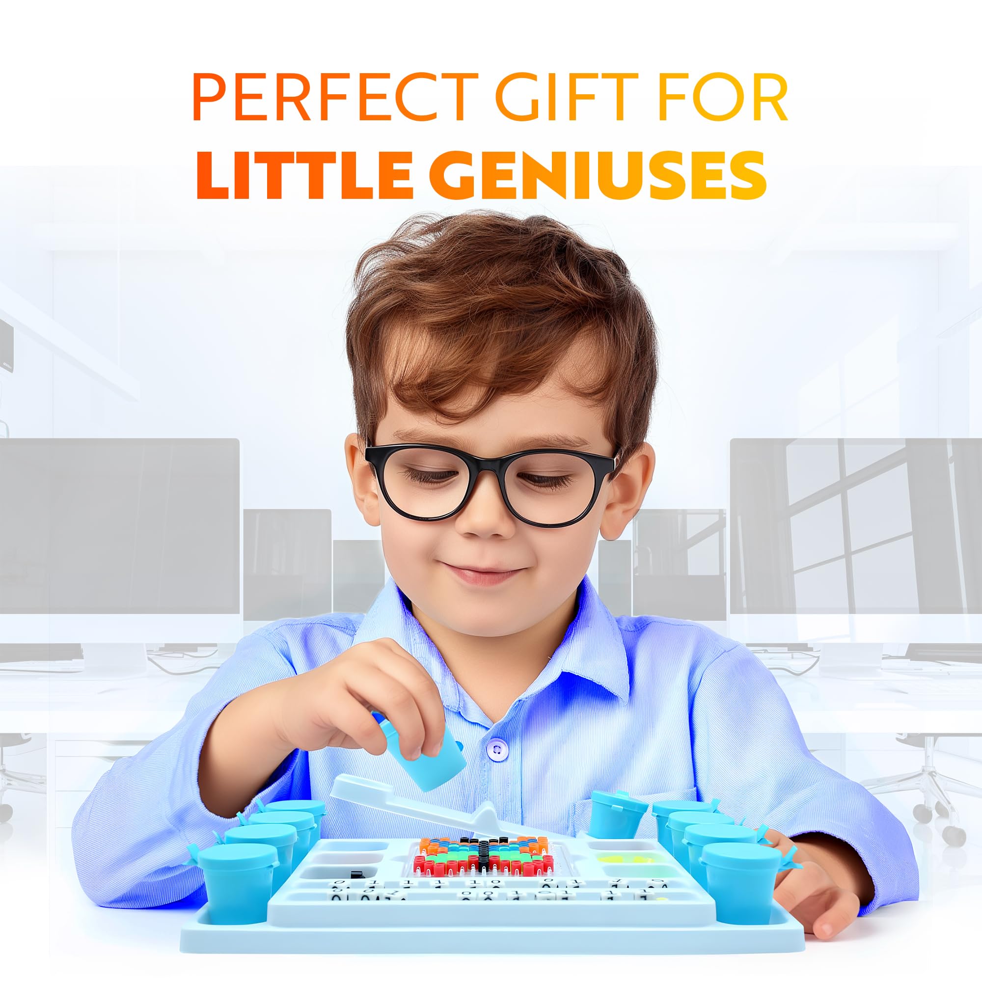 Playz My First Coding & Computer Science Kit - Learn About Binary Codes, Encryption, Algorithms & Pixelation Through Fun Puzzling Activities Without Using a Computer for Boys, Girls, Teenagers, Kids