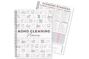 FASBET Adhd Cleaning Planner for Adults and Teens Adhd Cleaning and Organizing Planner Cleaning Schedule and Checklist Notebook List Daily Weekly Monthly for Home Chore Chart Adhd Daily Planner