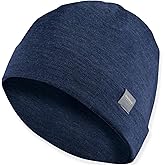 MERIWOOL Unisex Merino Wool Cuff Beanie Winter Hat for Men and Women