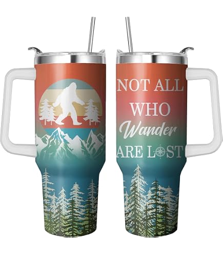 Amazon.com | Bigfoot Gifts for Men Women, Funny Big Foot Lover Gift Ideas Sasquatch  Tumbler Insulated Water Bottle Stainless Steel Travel Cup with Handle and  Straw, 30 oz Leak Proof Coffee Mug