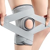 JOMVD Knee Brace for Knee Pain, Meniscus Tear, Adjustable Knee Support with Side Spring Stabilizers for Meniscus Tear, Arthritis, Patella Stability, Knee Pain Relief, Women and Men,X-Large