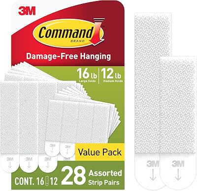 Command Picture Hanging Strips Medium Large Damage Free Wall Decor 56 Strips
