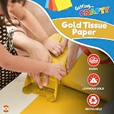 SOL Gold Tissue Paper 20 Pack 50x50cm Gift Wrapping Crafting view 7