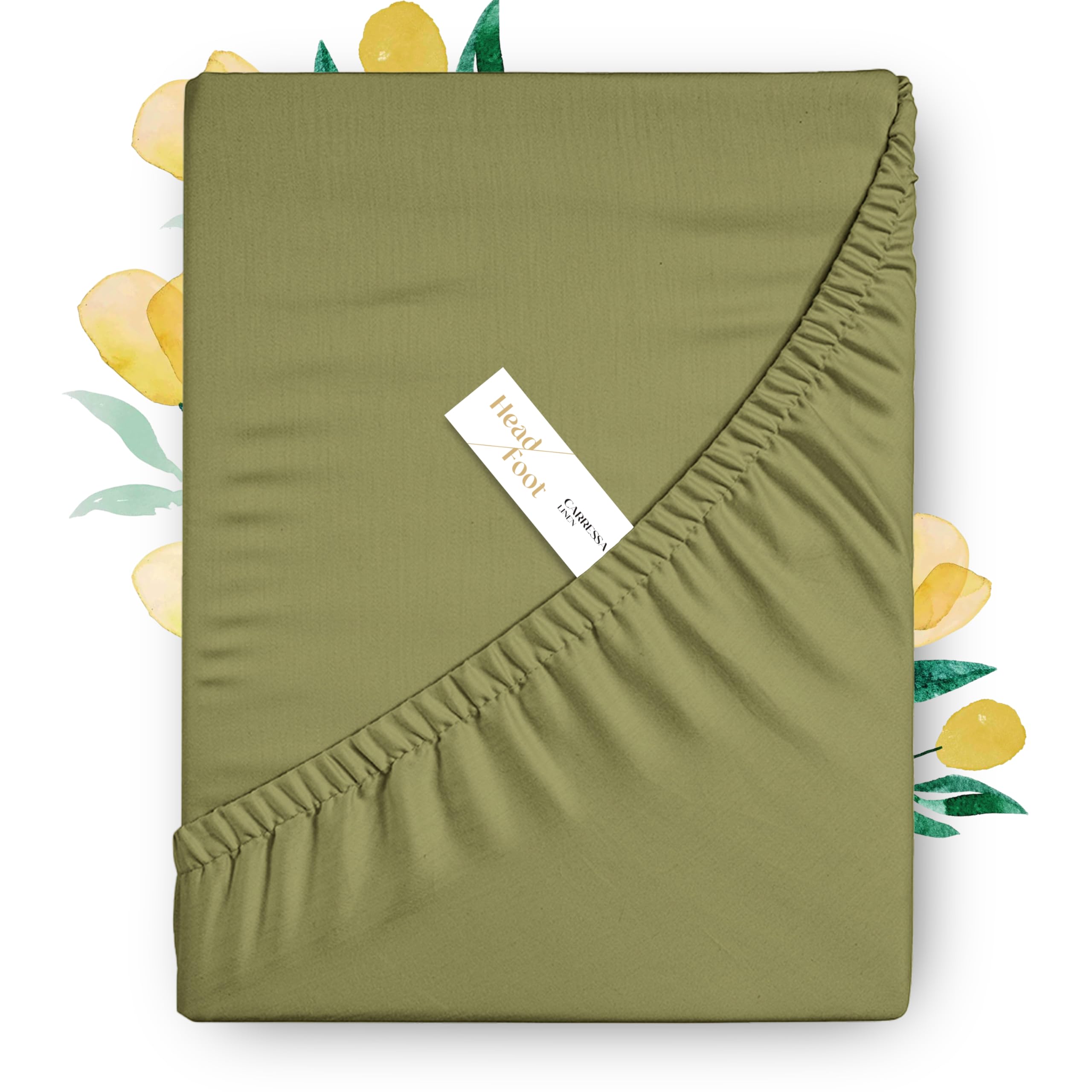 Carressa Linen 100% Egyptian Cotton Twin Fitted